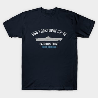 USS Yorktown CV-10 - Patriots Point - Mount Pleasant SC T-Shirt